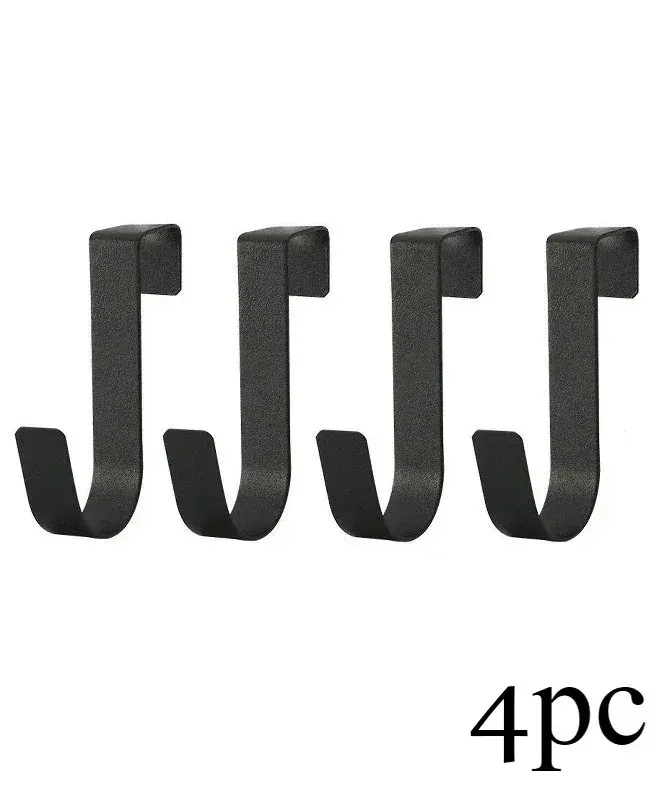 Crochets universels en Z pour porte d'armoire de cuisine, support suspendu en acier inoxydable pour vêtements, manteaux, chapeaux, serviettes et rangement 6