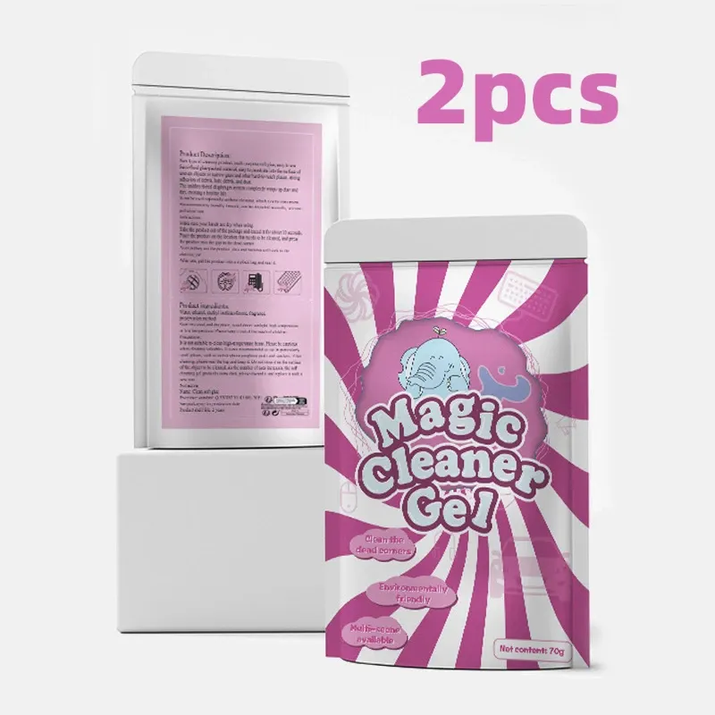 Gel de nettoyage pour voiture – Pâte dépoussiérante réutilisable pour intérieur automobile et claviers (bleu/rose) 9