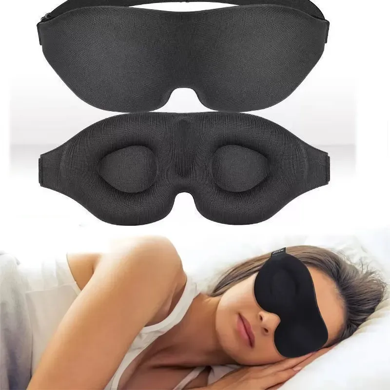 Masque de sommeil 3D ultra doux et occultant pour femmes et hommes, idéal pour le voyage et la maison, lot de 1, 2 ou 3 pièces
