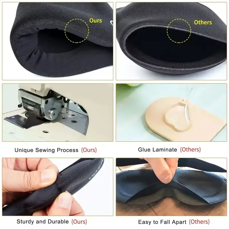 Masque de sommeil 3D porté pendant le sommeil