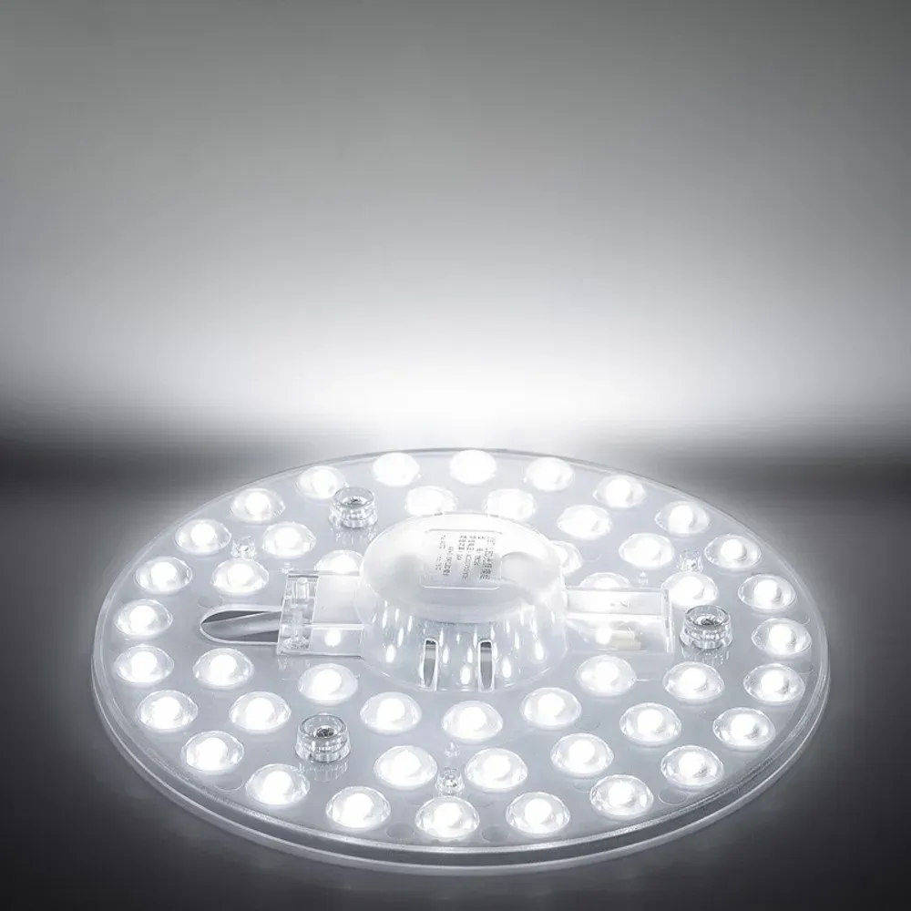 Anneau lumineux LED pour panneau rond de plafond, alimentation AC 220 V, 230 V, 240 V, SMD, 50 W, 36 W, 24 W, 18 W, 12 W 4