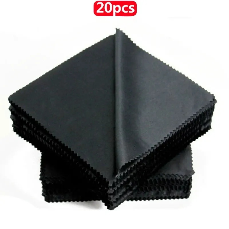 Chiffon de nettoyage en microfibre noire pour lunettes de soleil, 13 x 13 cm 7