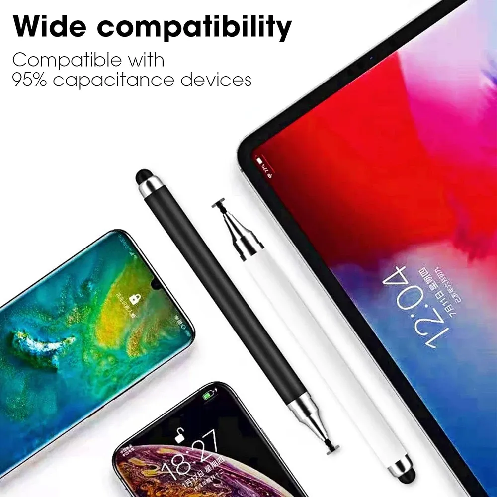 Stylet 2 en 1 pour écrans tactiles capacitifs, compatible iPad, iPhone, Android et Samsung 5