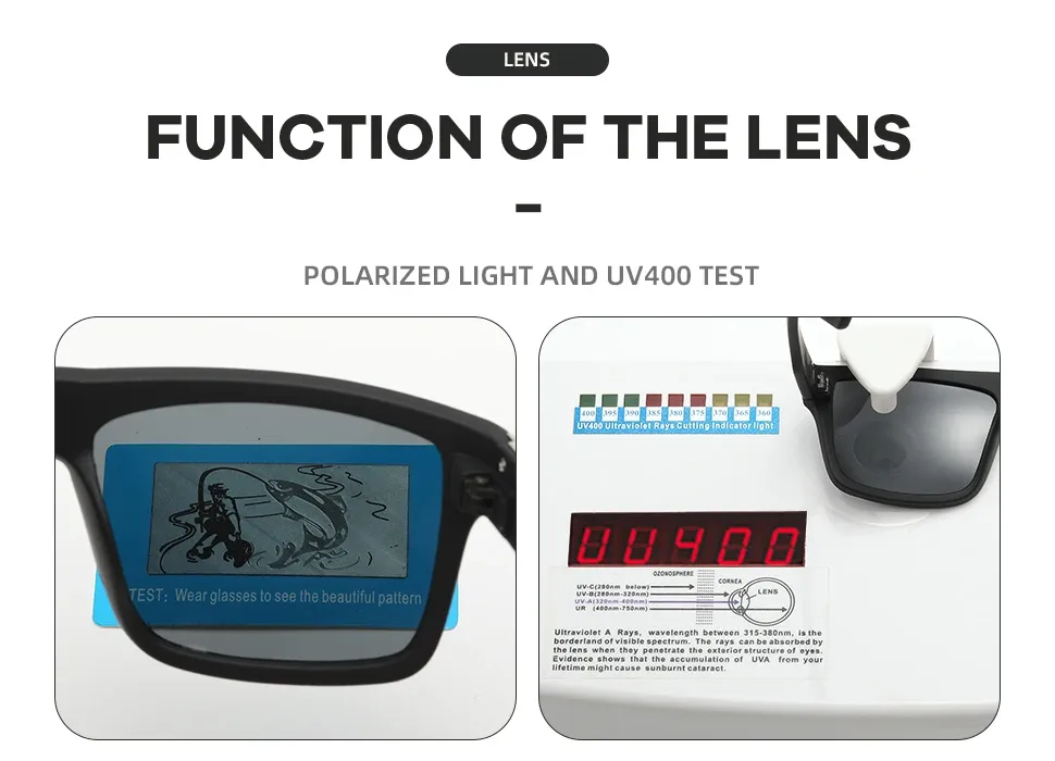 Lunettes de soleil polarisées, confort au quotidien