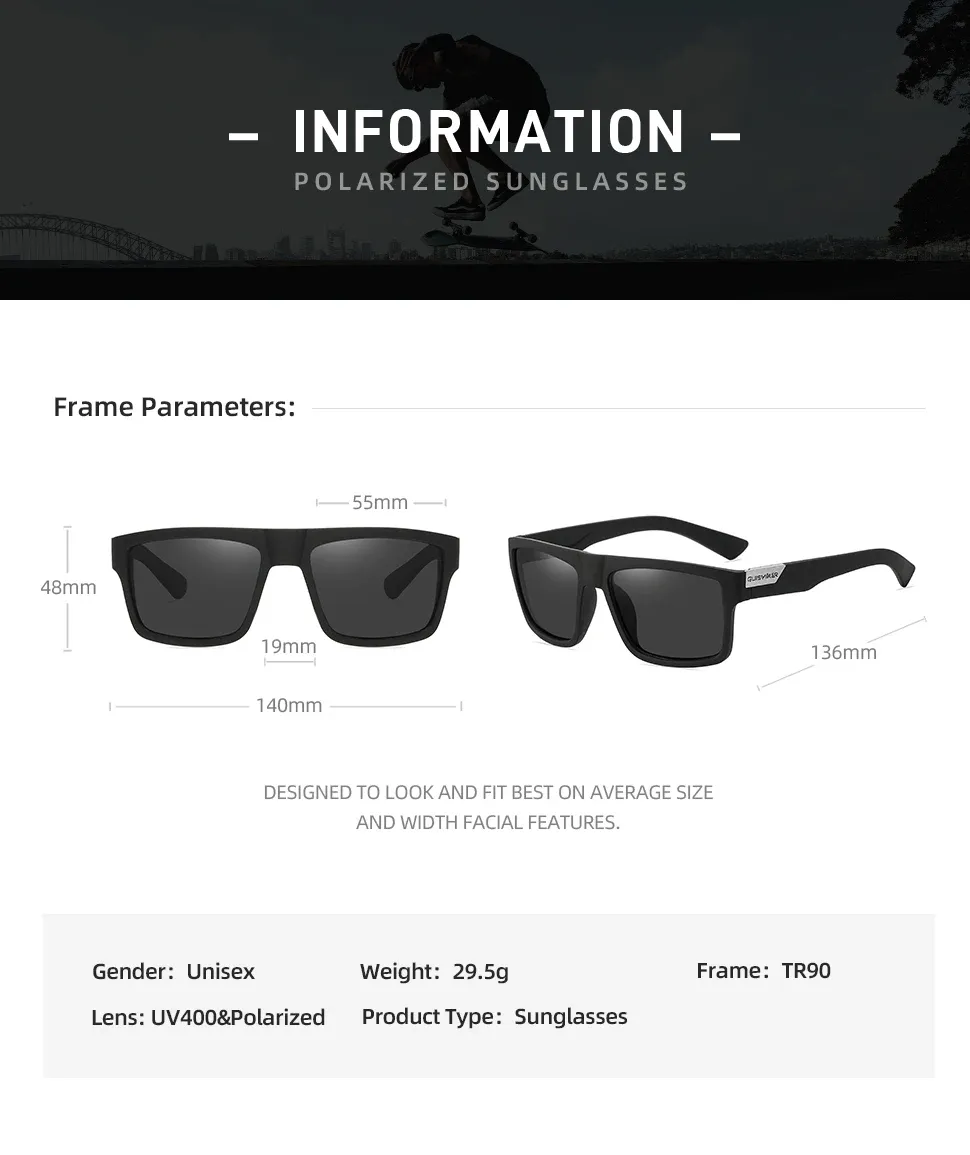 Lunettes de soleil polarisées, mise en situation