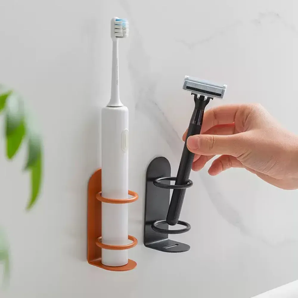 Porte-brosse à dents multifonctionnel en métal fixé au mur