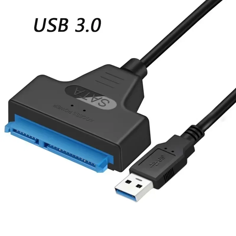 Câble adaptateur SATA vers USB 3.0 pour disque dur SSD 2,5 pouces 2