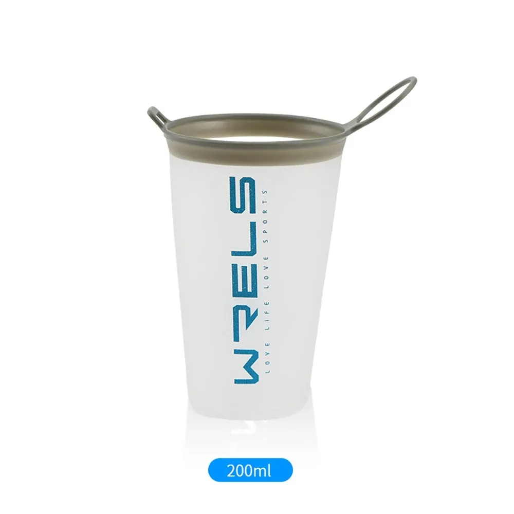 WRELS Gourde pliable en TPU sans BPA, flacon souple pour le sport, la randonnée et le camping 12