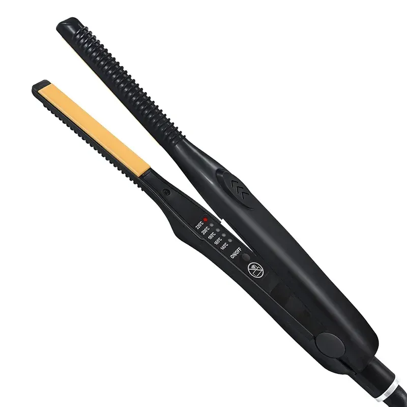 Mini fer à lisser 2 en 1, fer à boucler professionnel en céramique, fer plat court pour femmes et hommes, lisseur pour barbe 7