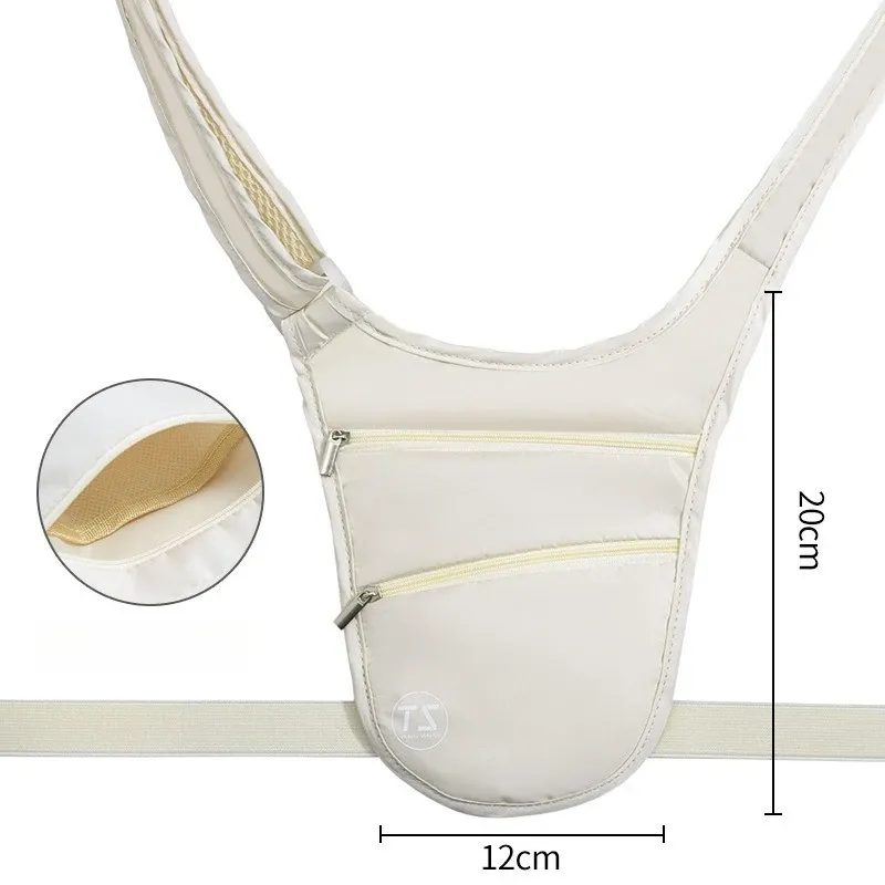 Sac banane antivol léger et imperméable pour le voyage, la randonnée et la course à pied, mixte 6