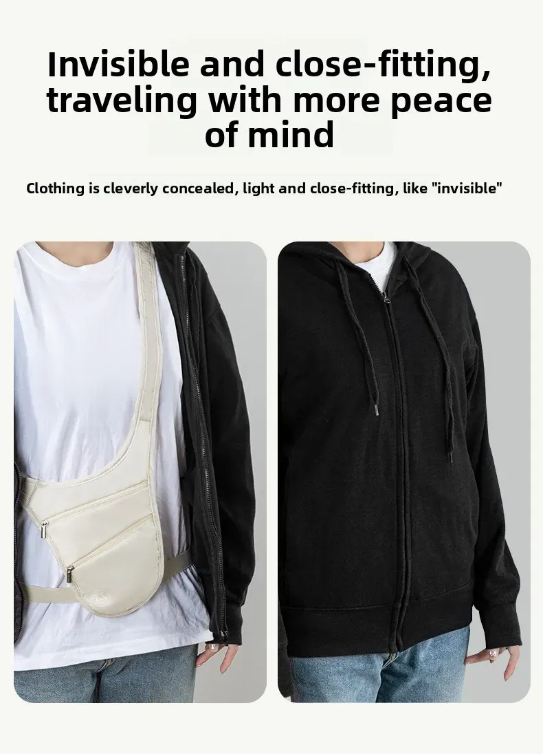 Sac de taille en situation de voyage