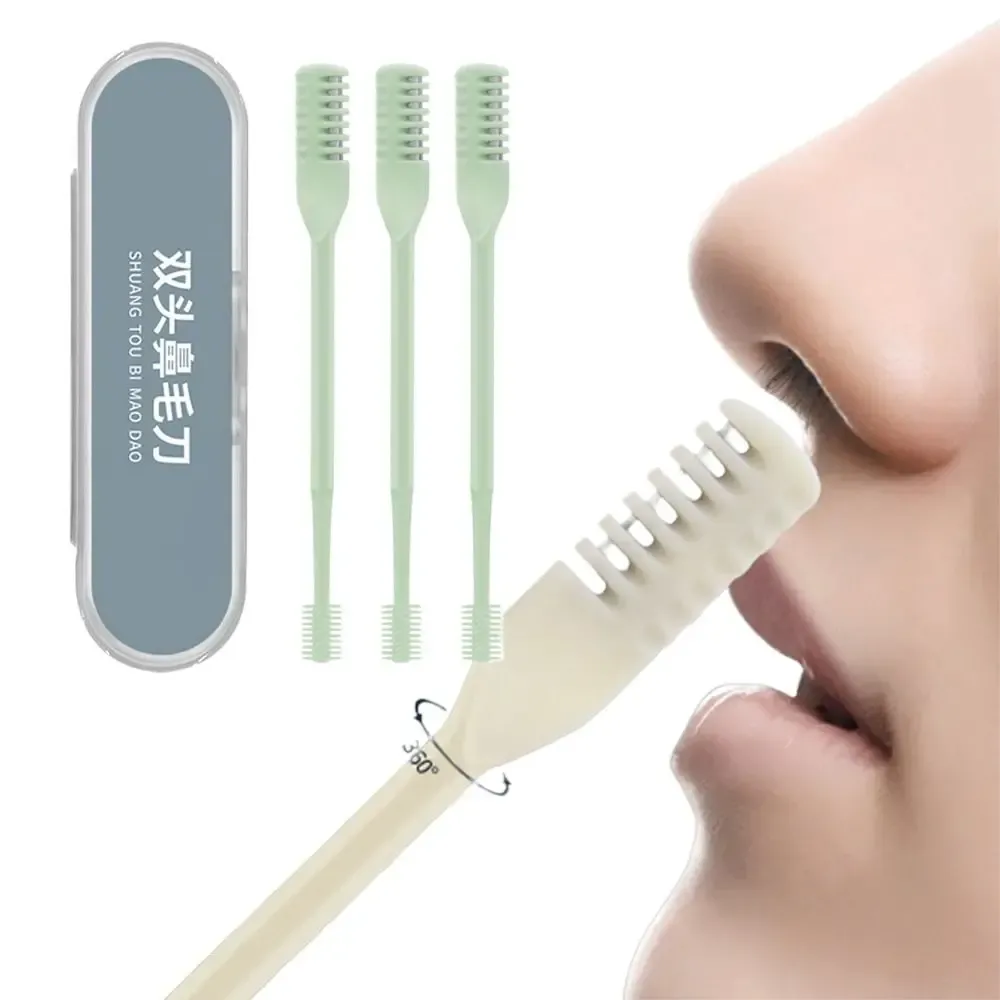 Tondeuse manuelle lavable pour hommes et femmes, rasoir rotatif 360°, outil d'épilation 3