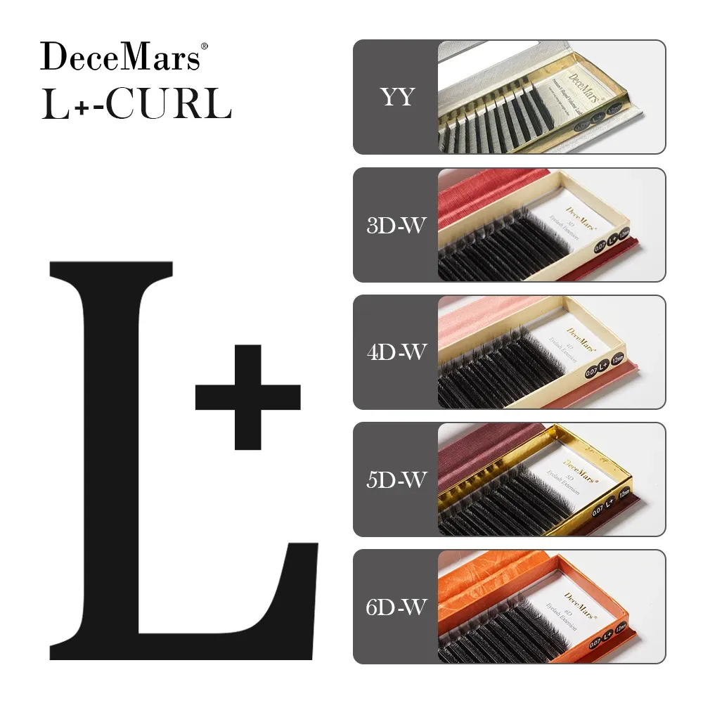 Extensions de cils DeceMars, courbure L, M, YY, 3D, 4D, 5D, 6D, 12 lignes 2