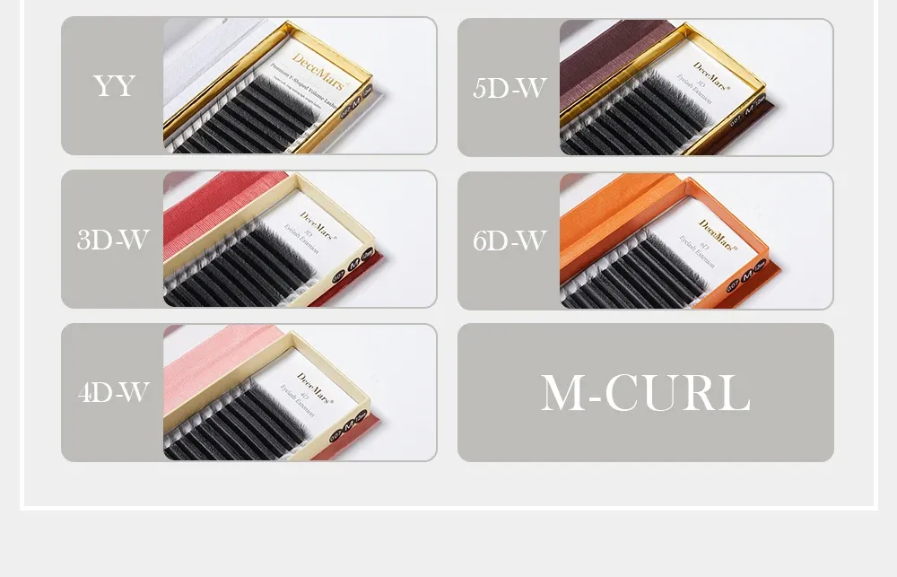 Extensions de cils DeceMars en situation de pose