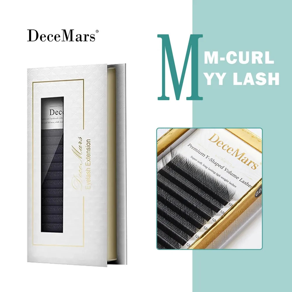 Extensions de cils DeceMars, courbure L, M, YY, 3D, 4D, 5D, 6D, 12 lignes 10