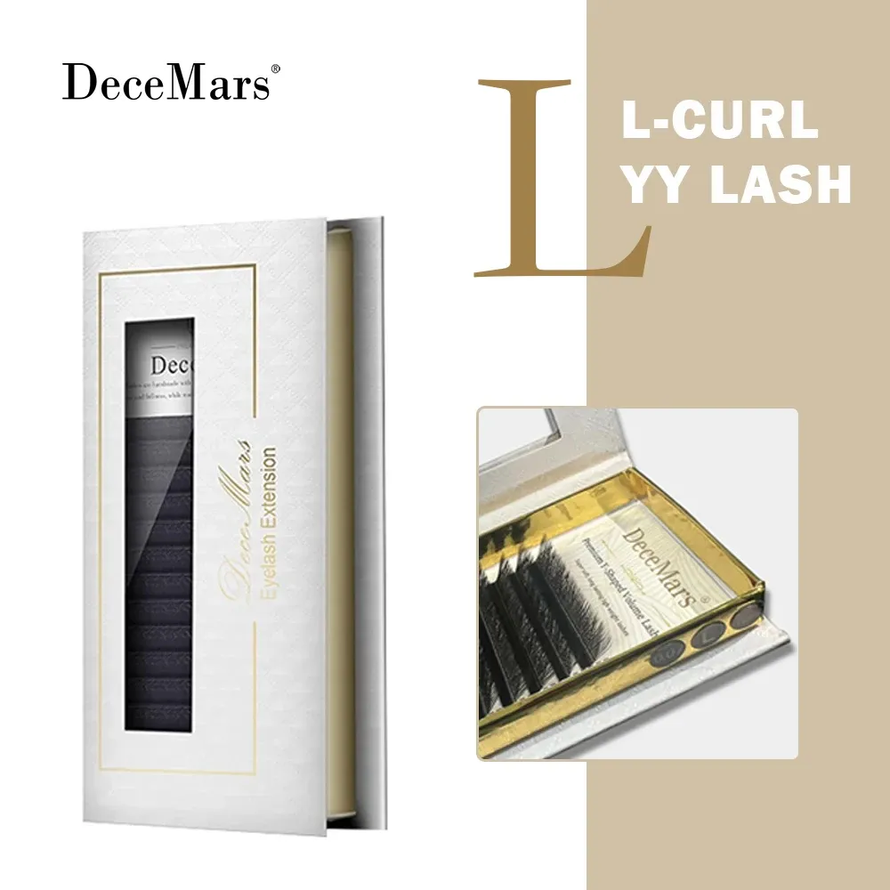 Extensions de cils DeceMars, courbure L, M, YY, 3D, 4D, 5D, 6D, 12 lignes 20