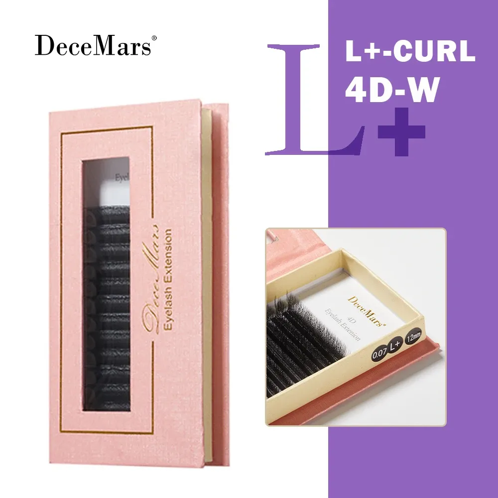 Extensions de cils DeceMars, courbure L, M, YY, 3D, 4D, 5D, 6D, 12 lignes 15