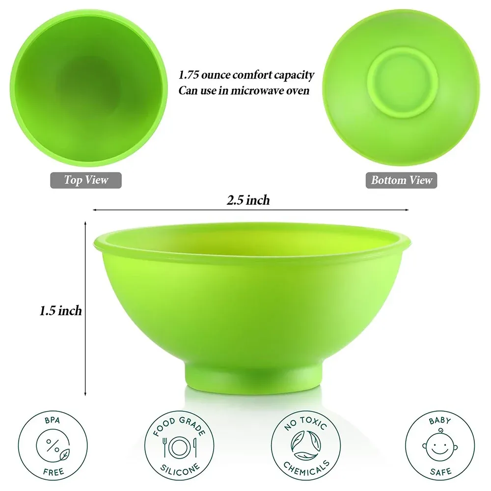 Bols en silicone, vue détaillée