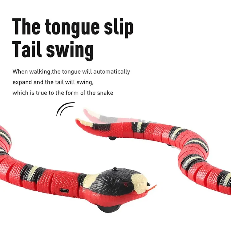 Détail du serpent interactif pour chat