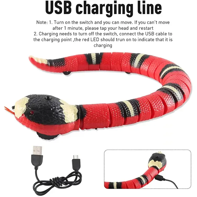 Serpent interactif pour chat en situation de jeu