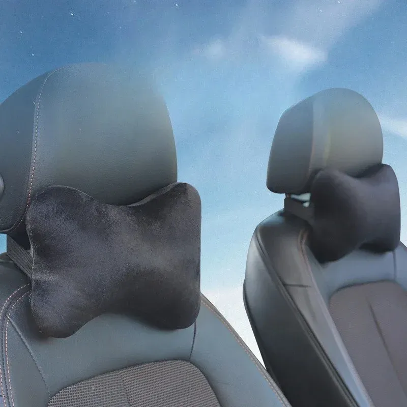 Appui-tête de cou pour voiture, oreiller en mousse à mémoire de forme pour siège auto, support de tête et de cou respirant, accessoire de voyage 4