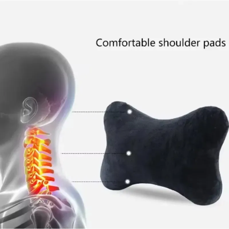Appui-tête de cou pour voiture, oreiller en mousse à mémoire de forme pour siège auto, support de tête et de cou respirant, accessoire de voyage 6