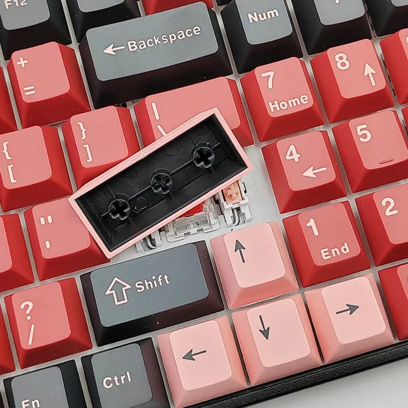 Jeu de 126 touches Double Shot en PBT profil Cherry pour clavier mécanique, compatible switches MX et claviers GMK67, GMK87, GMK61 5
