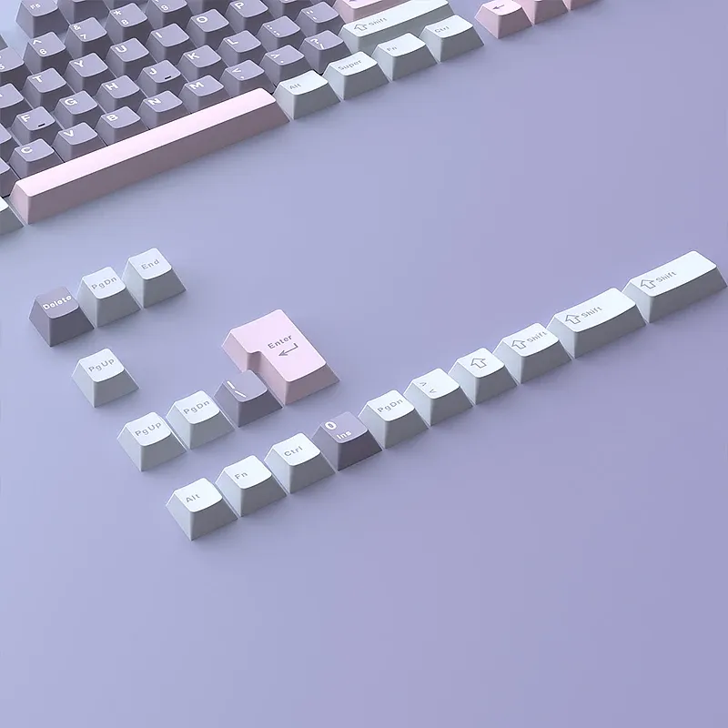 Clavier mécanique habillé de touches PBT
