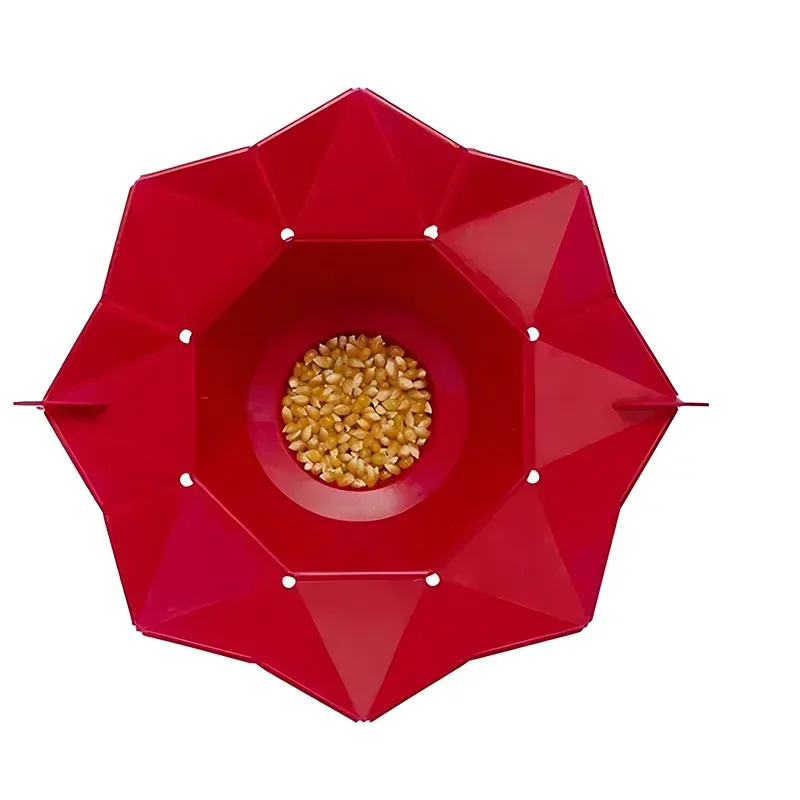 Bols à pop-corn pliables en silicone, ustensiles de cuisine faciles à utiliser et de haute qualité, seau à pop-corn, bol à pop-corn passe au micro-ondes 2