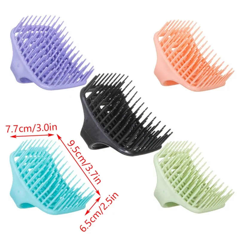 Brosse de massage du cuir chevelu, finition élégante