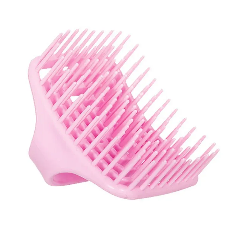 Brosse de massage pour cuir chevelu en silicone souple, lavage des cheveux et élimination des pellicules 17
