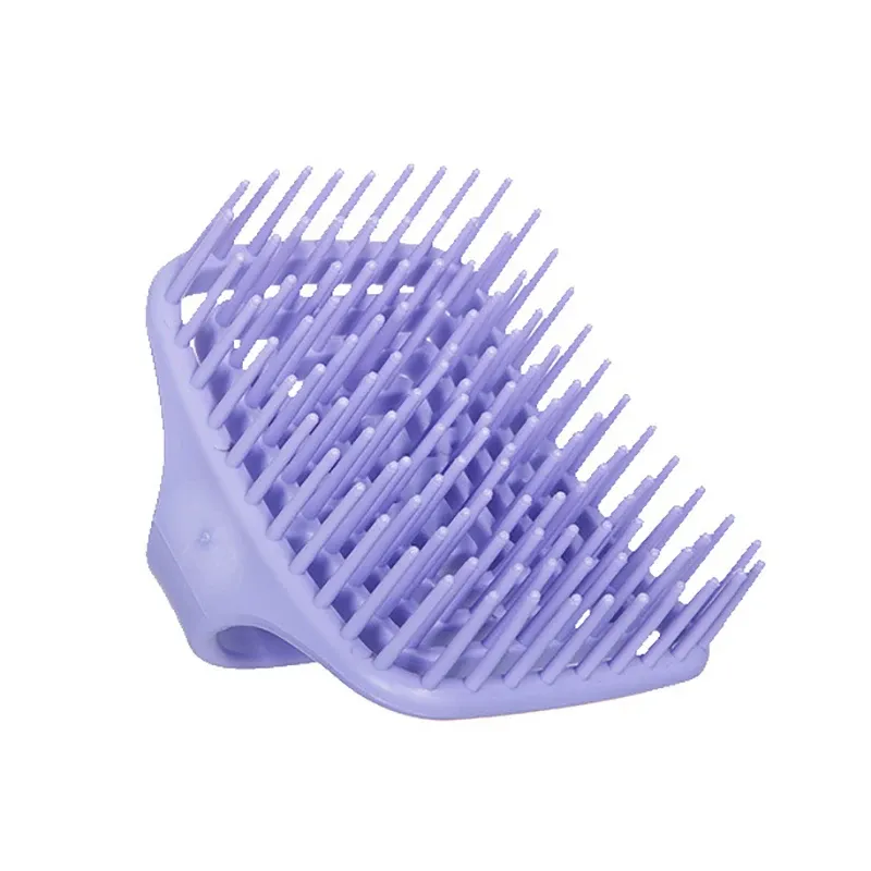 Brosse de massage pour cuir chevelu en silicone souple, lavage des cheveux et élimination des pellicules 18