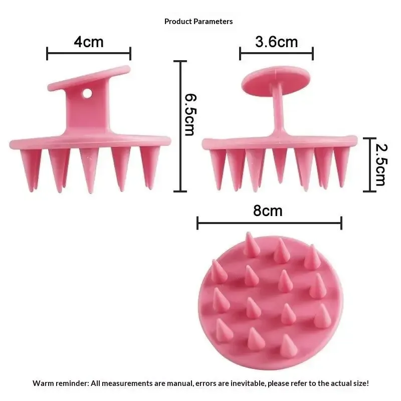 Brosse de massage pour cuir chevelu en silicone souple, lavage des cheveux et élimination des pellicules 11