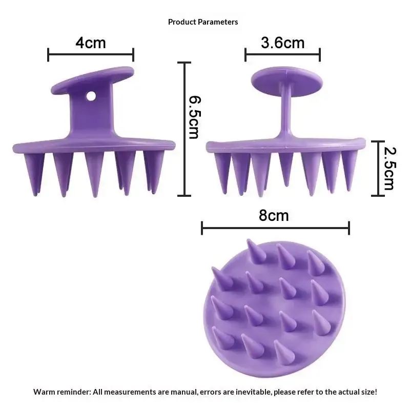 Brosse de massage pour cuir chevelu en silicone souple, lavage des cheveux et élimination des pellicules 12