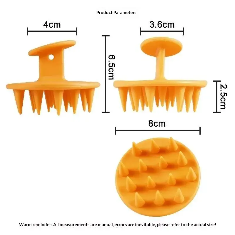 Brosse de massage pour cuir chevelu en silicone souple, lavage des cheveux et élimination des pellicules 14