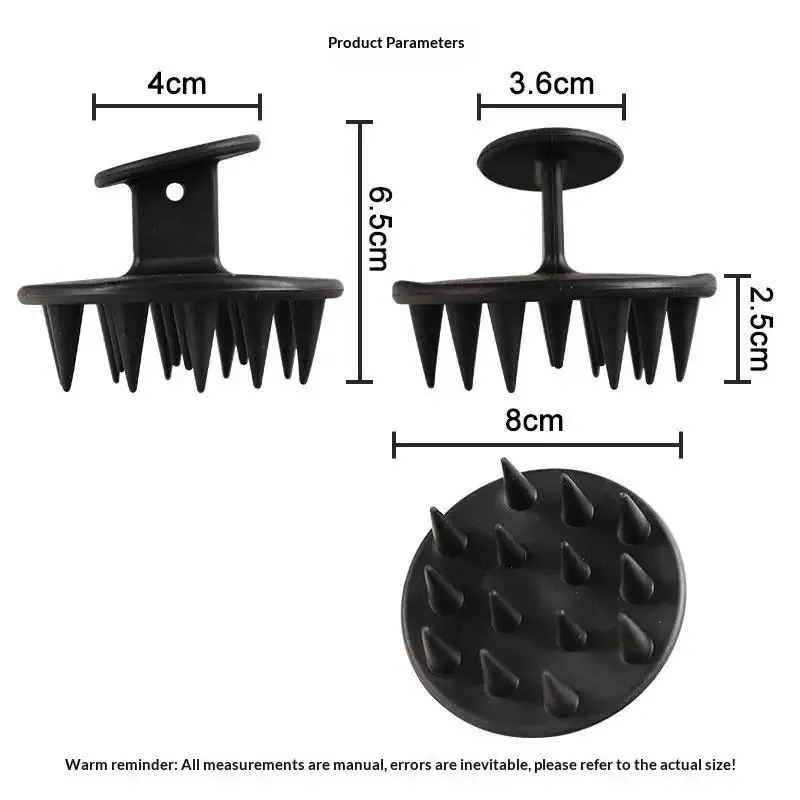 Brosse de massage pour cuir chevelu en silicone souple, lavage des cheveux et élimination des pellicules 7