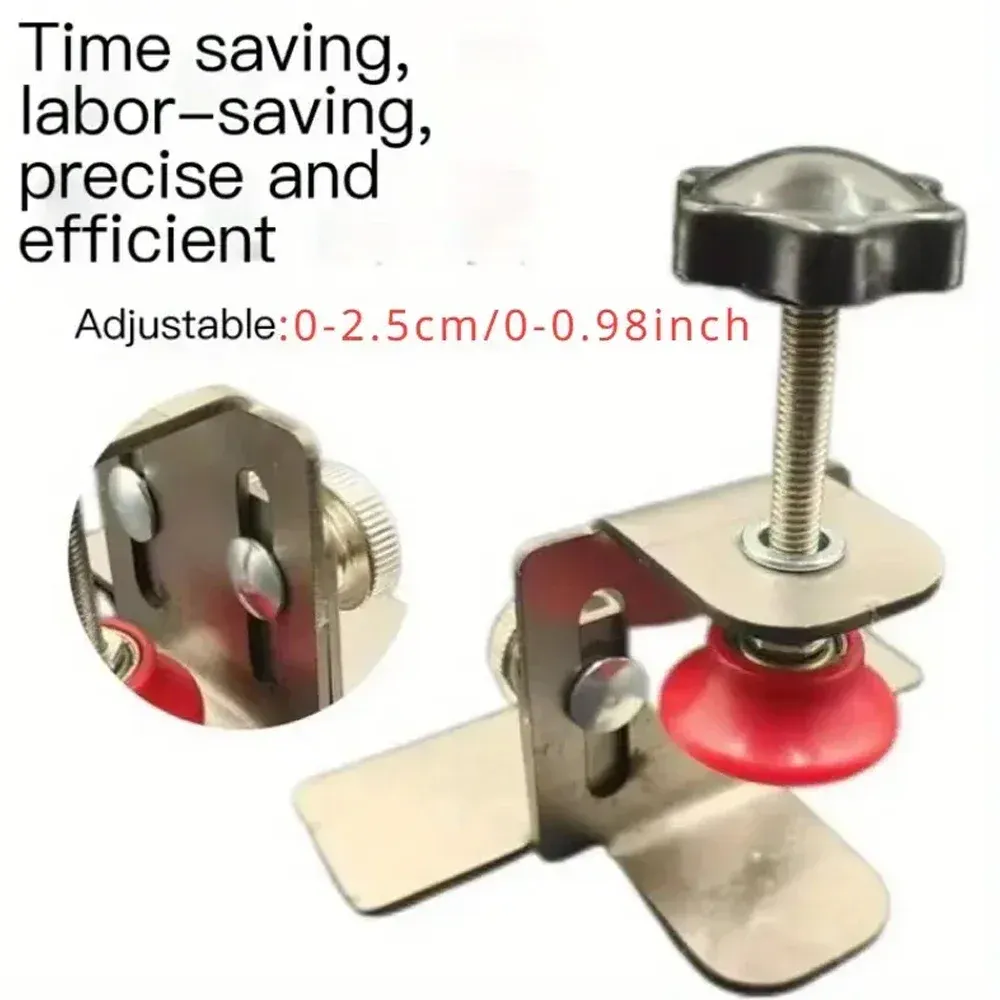 Positionneur d'installation de porte d'armoire en acier inoxydable, gabarit de montage pour porte cachée, outil de menuiserie pour usage domestique 6