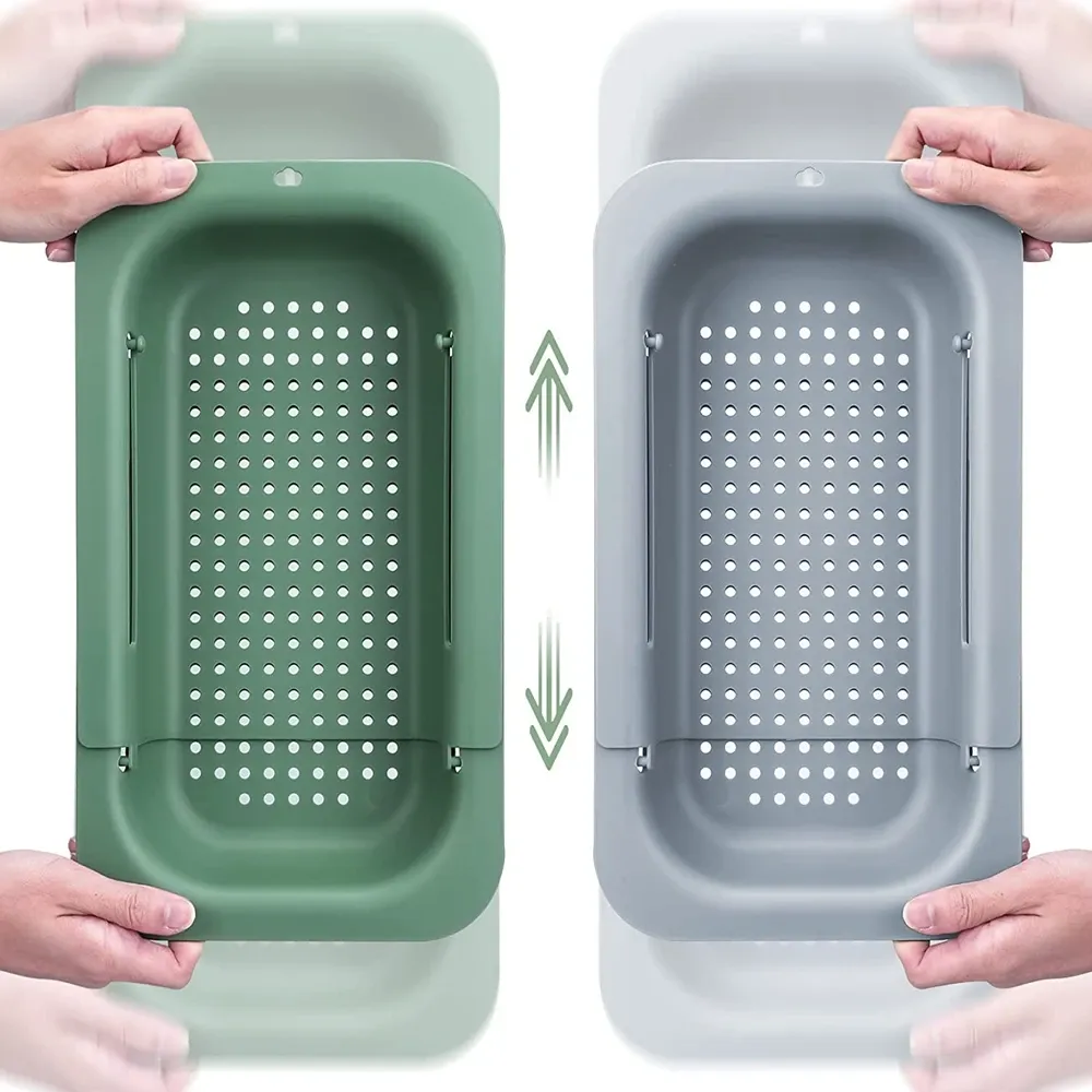 Passoire pliable à poser sur l'évier de cuisine, panier à fruits, légumes et pâtes