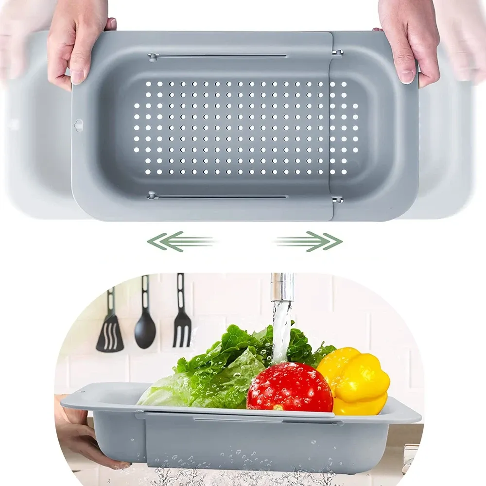 Passoire extensible utilisée pour les légumes