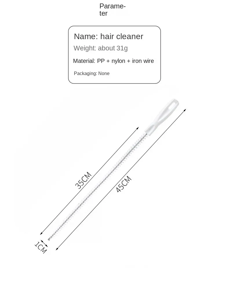 Brosse de dragage flexible en situation d'utilisation