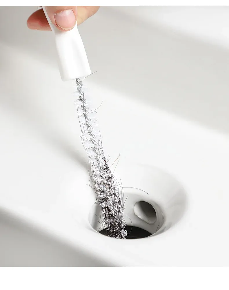Brosse de dragage flexible, détail des poils