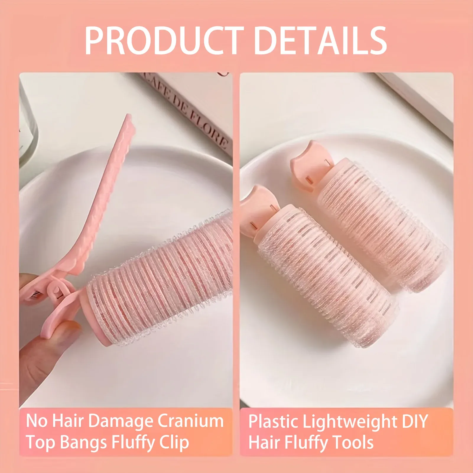 Fers à friser paresseux sans chaleur, bigoudis en peluche pour boucles nocturnes, rouleaux à cheveux et pinces de coiffure DIY 4