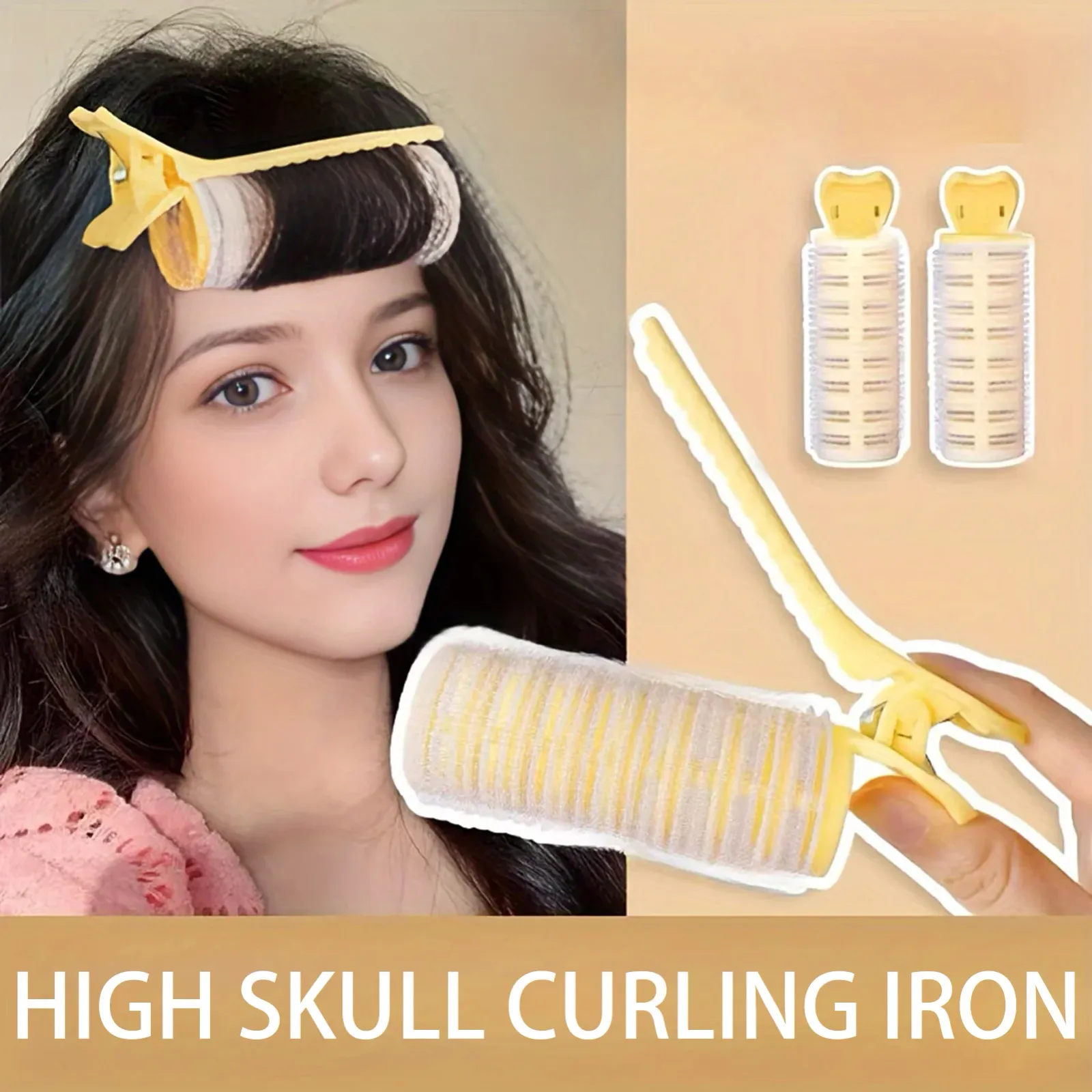 Frange fers à friser rouleaux de cheveux paresseux Clips de coiffure moelleux
