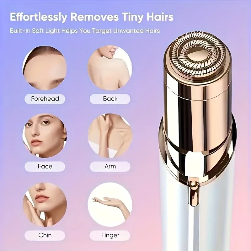 Tondeuse à sourcils électrique rechargeable par USB, épilateur facial portable pour femme