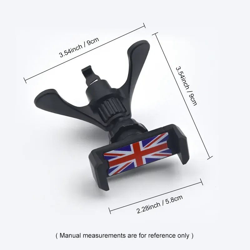 Support de téléphone pour grille d'aération de voiture, compatible MINI Cooper F54 F55 F56 F57 R55 R56 R57 R60 R50 R52 R53 6