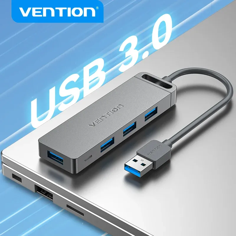 Hub USB haute vitesse Vention 4 ports USB 3.0 vers USB 3.0, adaptateur répartiteur pour MacBook Pro, iPad Pro, Xiaomi et Lenovo