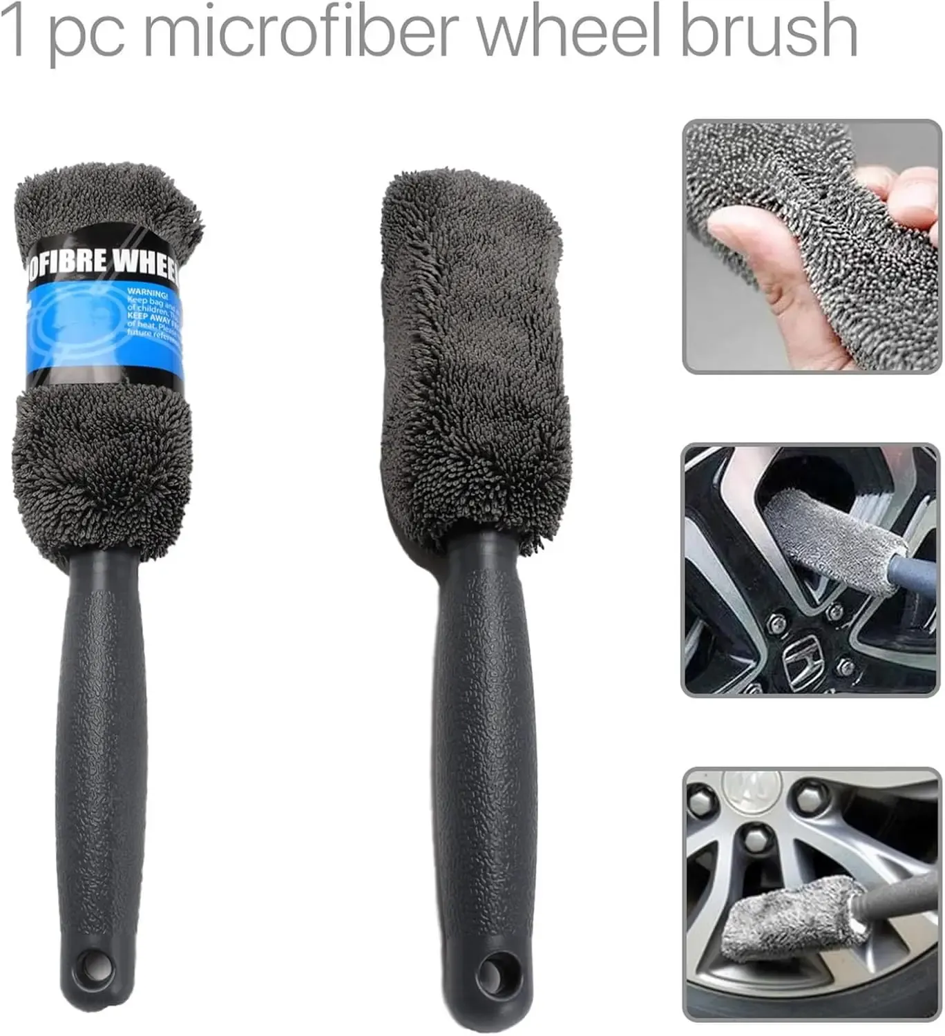 Kit de lavage auto en microfibre, accessoires de détailing intérieur et extérieur, 9 pièces 3