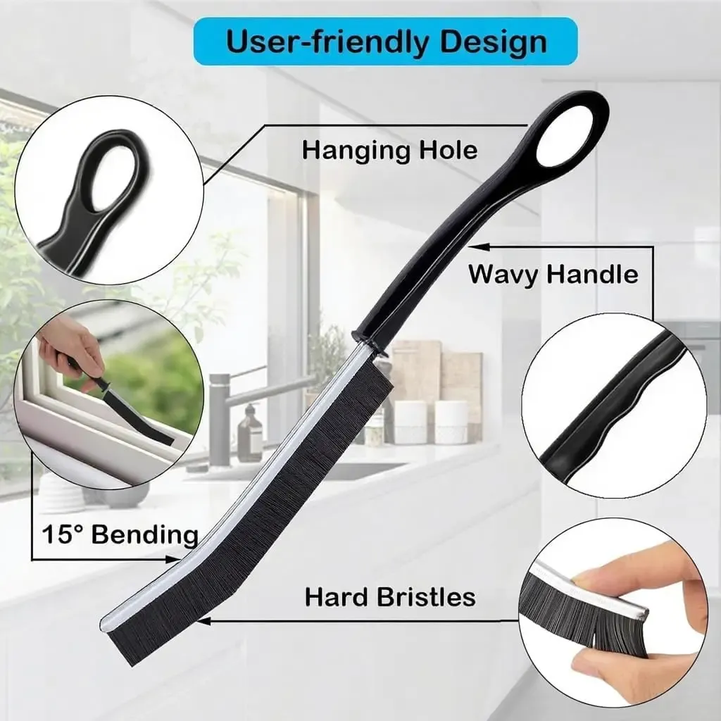 Ensemble de 11 brosses de nettoyage pour interstices à poils durs, idéal pour la cuisine, la salle de bain, les coins, les joints, l'évier, les tasses, les théières et les bouteilles 3