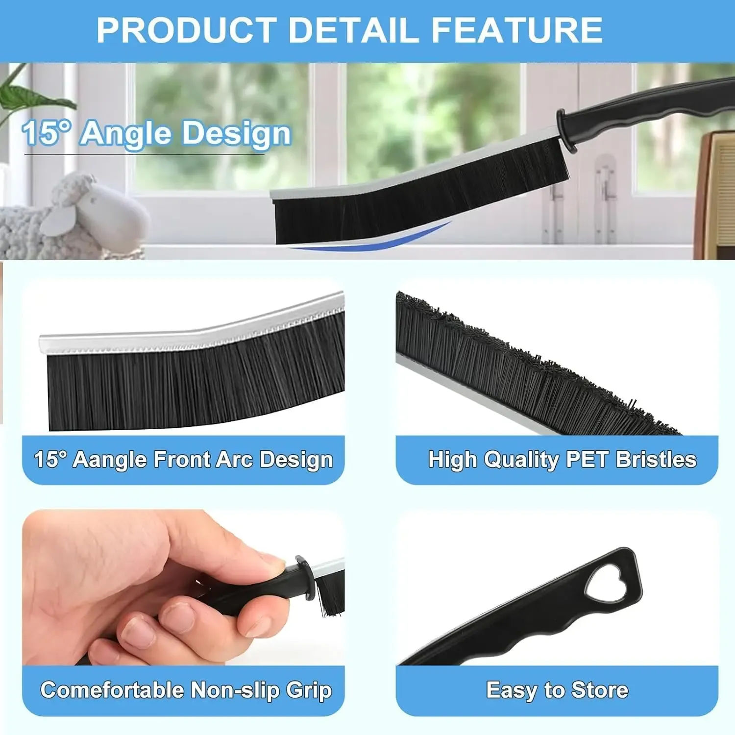 Ensemble de brosses de nettoyage, vue d'ensemble