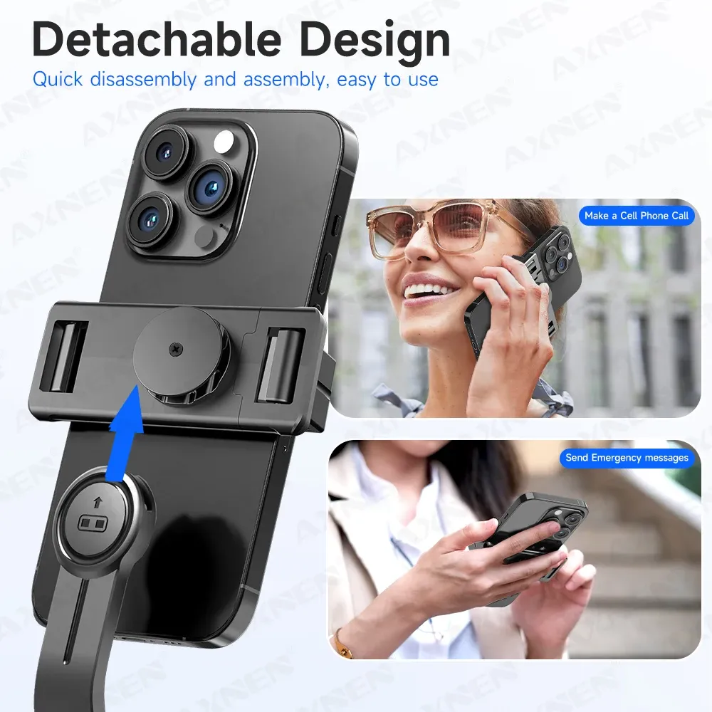 Trépied perche à selfie avec télécommande Bluetooth amovible, rotation à 360°, perche extensible, lumière de remplissage intégrée, compatible iPhone et Android 2
